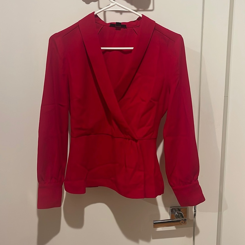 J crew open neck top